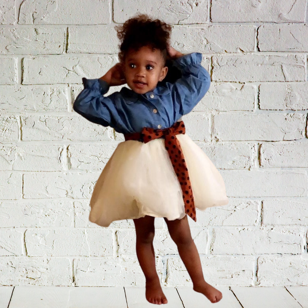 Denim sales tutu dress