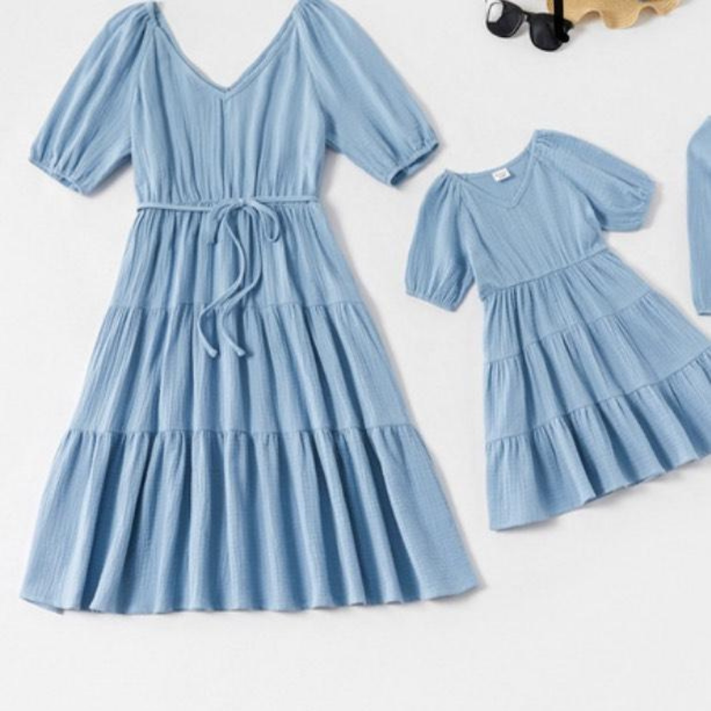 Mommy and me Blue Dress